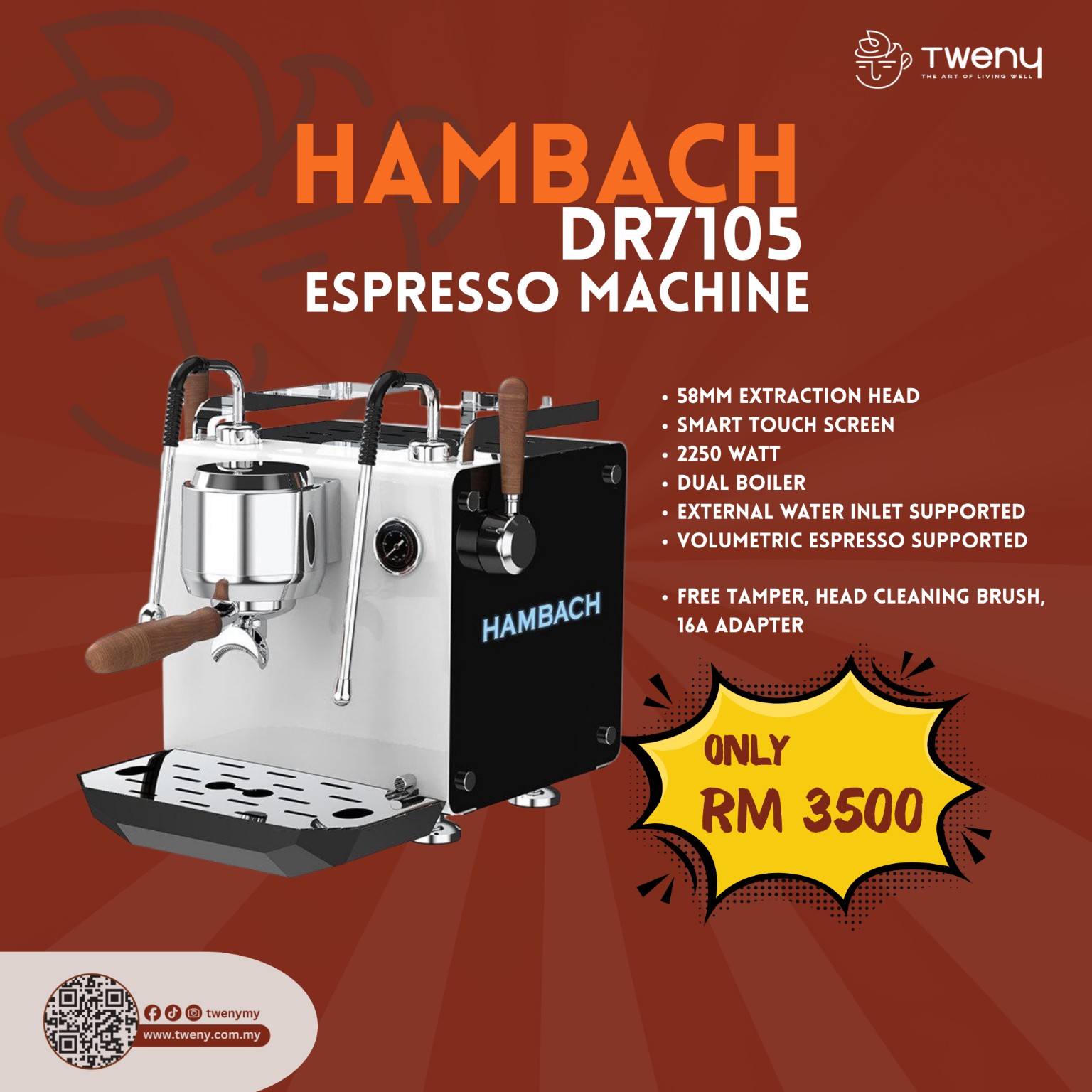 Hambach DR7105 Espresso Machine