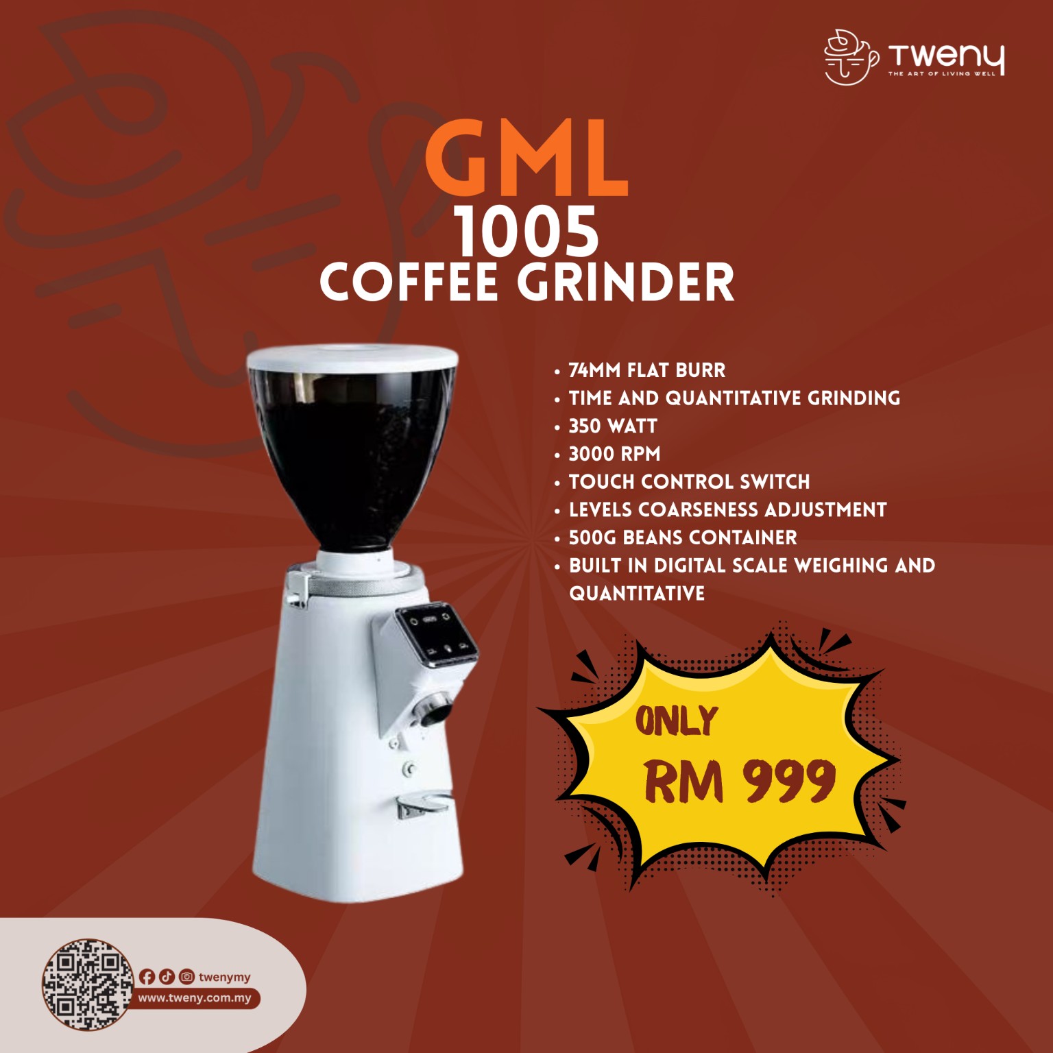 GML 1005 Coffee Grinder