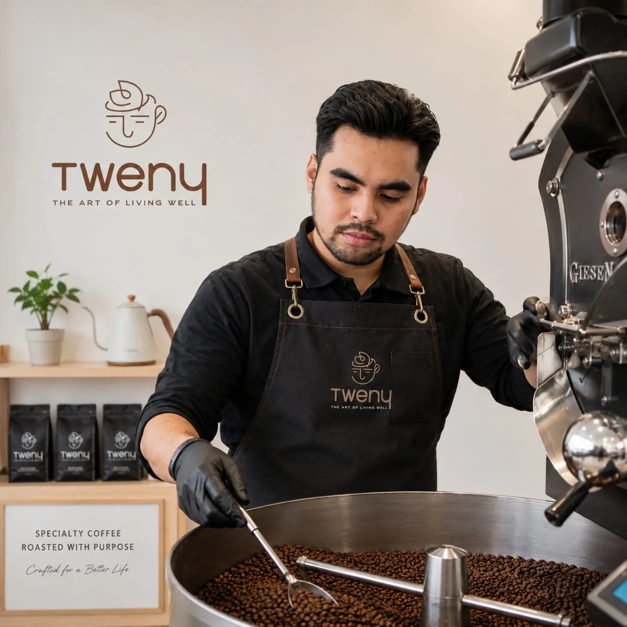 Tweny coffee roasting activity